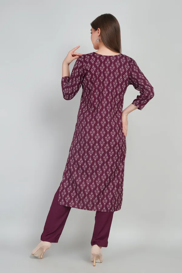 Women_Rayon_Kurta_And_Trouser_With_Dupatta_Set_Elegant_Party_And_Festive_Wear