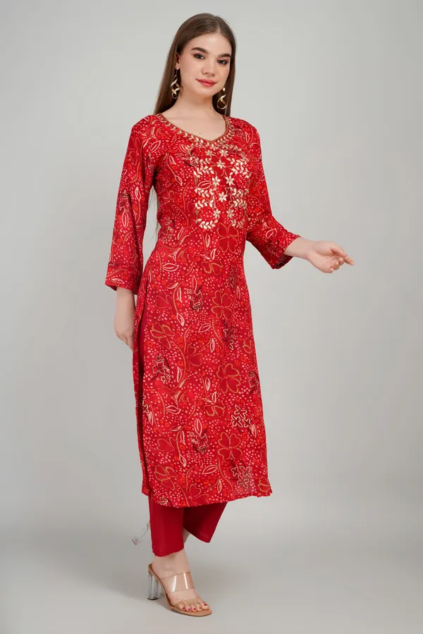 Women_Rayon_Kurta_And_Trouser_With_Dupatta_Set_Elegant_Party_And_Festive_Wear