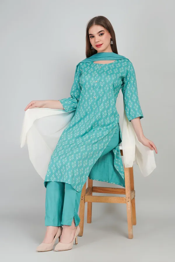 Women_Rayon_Kurta_And_Trouser_With_Dupatta_Set_Elegant_Party_And_Festive_Wear