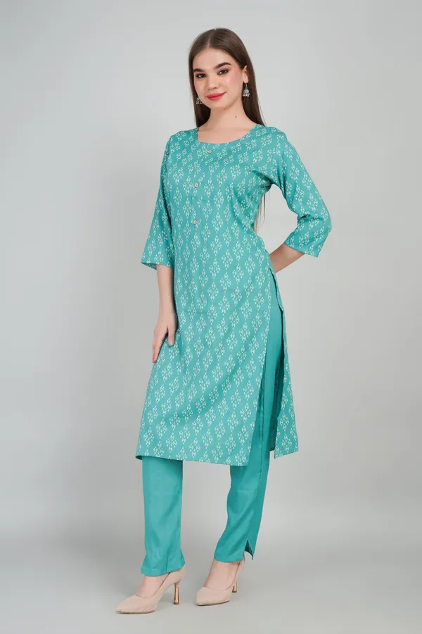 Women_Rayon_Kurta_And_Trouser_With_Dupatta_Set_Elegant_Party_And_Festive_Wear