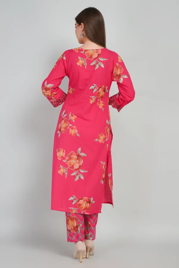 Women_Cotton_Kurta_And_Trouser_With_Dupatta_Set_Elegant_Party_And_Festive_Wear