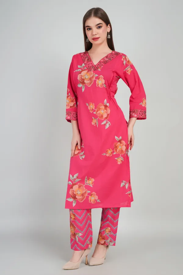 Women_Cotton_Kurta_And_Trouser_With_Dupatta_Set_Elegant_Party_And_Festive_Wear