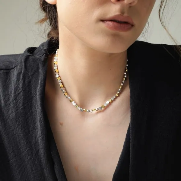 Premium_And_Fancy_Design_Brass_Pebbles_Necklace