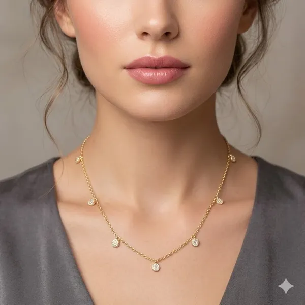 Premium_And_Fancy_Design_Brass_Tiny_Drops_Necklace