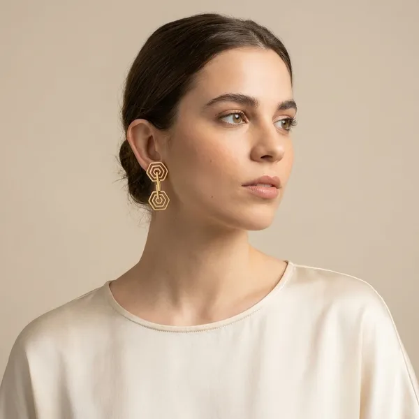 Premium_And_Fancy_Design_Brass_Web_Gold_Earring