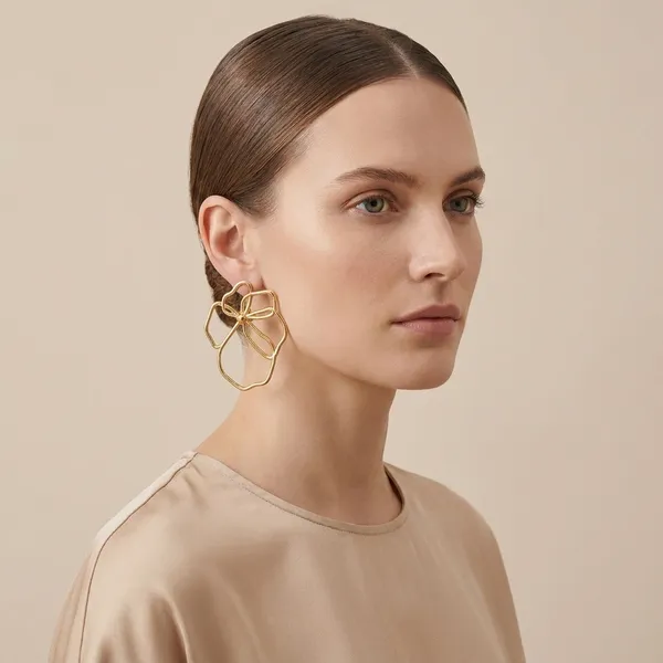 Premium_And_Fancy_Design_Brass_Poppy_Earring_Gold