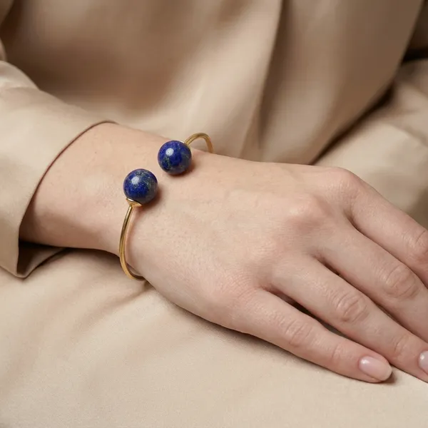 Premium_And_Fancy_Design_Brass_Endless_Bracelet_Navy_Blue