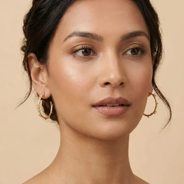 Premium_And_Fancy_Design_Brass_Branch_Earring_Gold