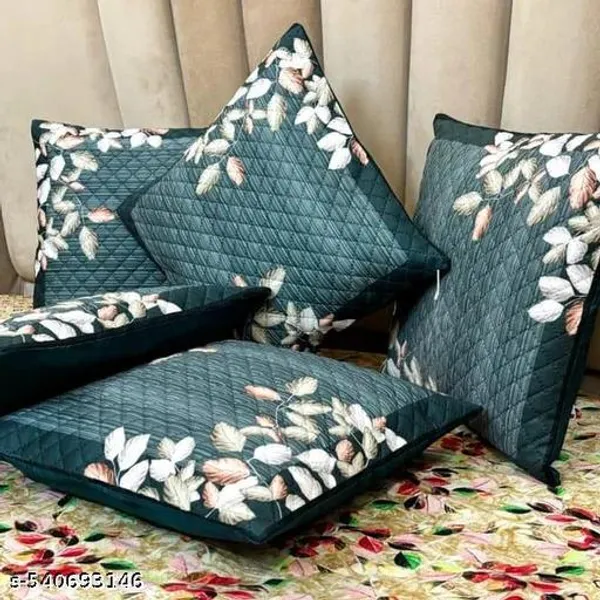 Sage_Green_Ultra_Soft_Holland_Velvet_Rose_Printed_Cushion_Cover_Pack_Of_5