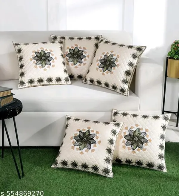 White_Designer_Cushion_Covers_Pack_Of_5