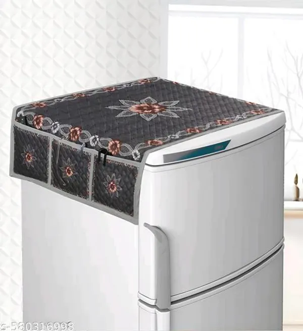 Grey_Trendy_Fridge_Cover_Pack_Of_1