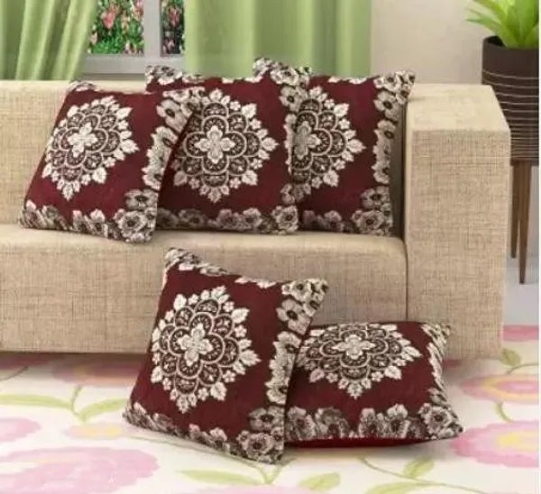 Maroon_Graceful_Cushion_Covers_Pack_Of_5