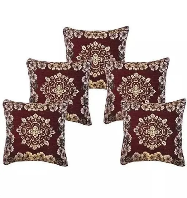 Maroon_Graceful_Cushion_Covers_Pack_Of_5