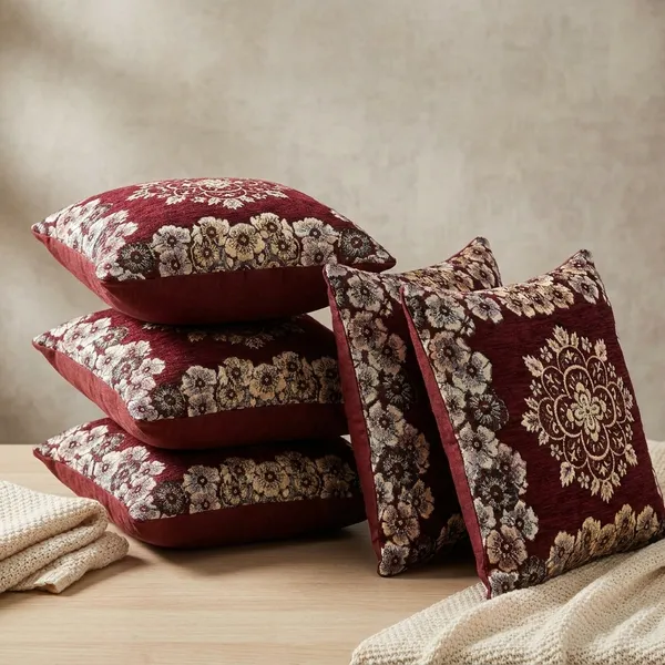 Maroon_Graceful_Cushion_Covers_Pack_Of_5