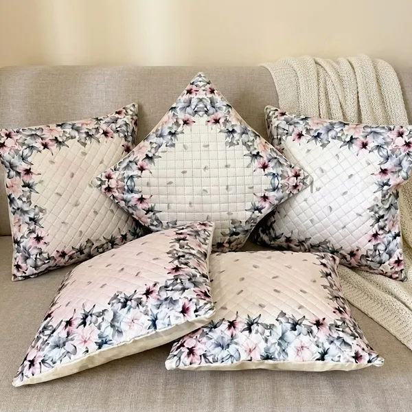 White_Ultra_Soft_Holland_Velvet_Rose_Printed_Cushion_Cover_Pack_Of_5