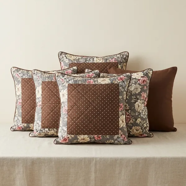 Brown_Ultra_Soft_Holland_Velvet_Rose_Printed_Cushion_Cover_Pack_Of_5