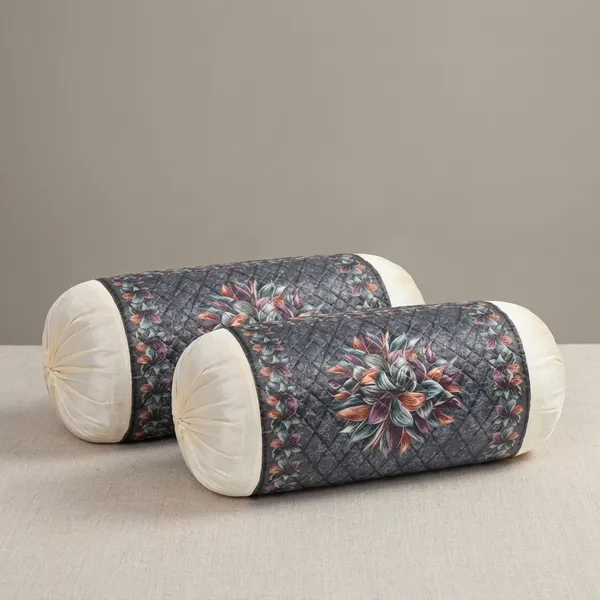 Multicolor_Ultra_Soft_Holland_Velvet_Rose_Printed_Bolster_Cover_Pack_Of_2