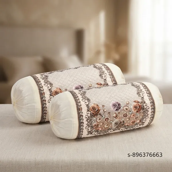 Multicolor_Ultra_Soft_Holland_Velvet_Rose_Printed_Bolster_Cover_Pack_Of_2