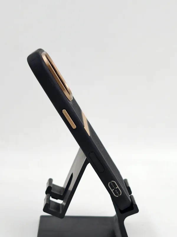 Black_Tpu_Textured_Mobile_Back_Cover_Stand_&_Gold_Strip_iPhone_16__Pro_Max
