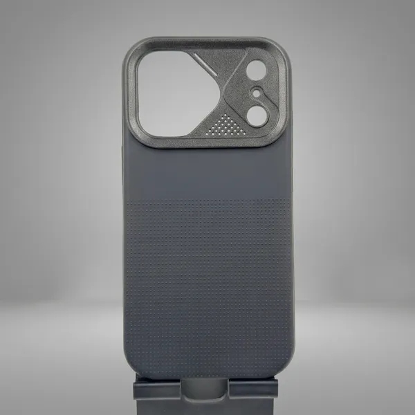 Grey_Tpu_Textured_Mobile_Back_Cover_Integrated_Kickstand_iPhone_17_Pro_