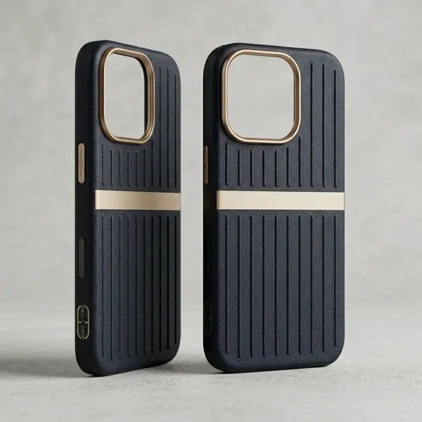 Black_Tpu_Textured_Mobile_Back_Cover_Stand_&_Gold_Strip_iPhone_16__Pro_Max