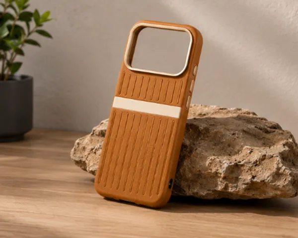 Brown_Pu_Leather_Mobile_Back_Cover_Adjustable_Stand_Iphone_17_Pro