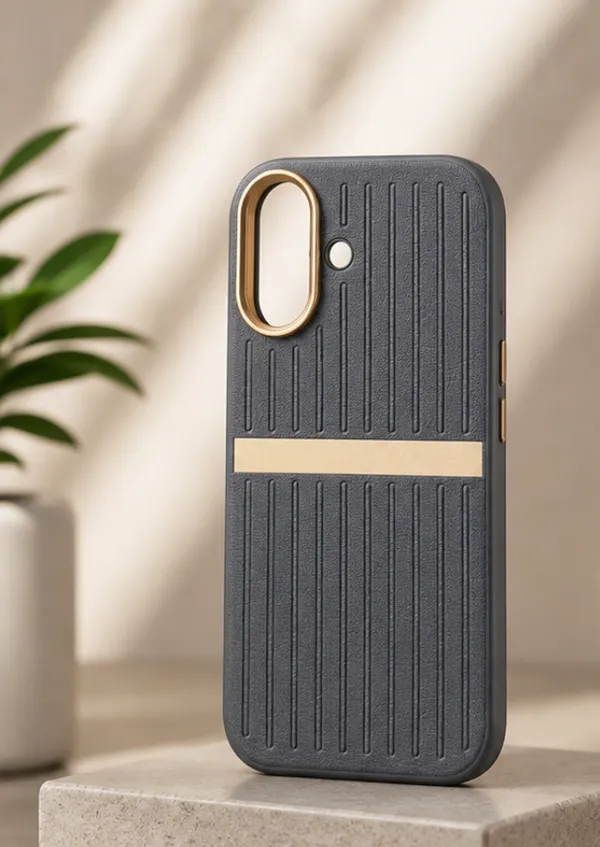 Grey_Tpu_Textured_Mobile_Back_Cover_Gold_Accents_Iphone_16_&_17