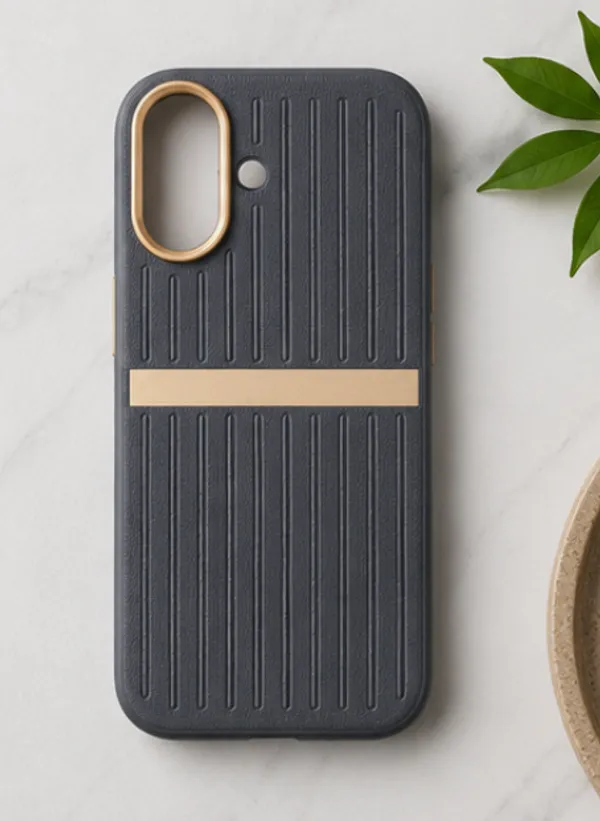 Grey_Tpu_Textured_Mobile_Back_Cover_Gold_Accents_Iphone_16_&_17