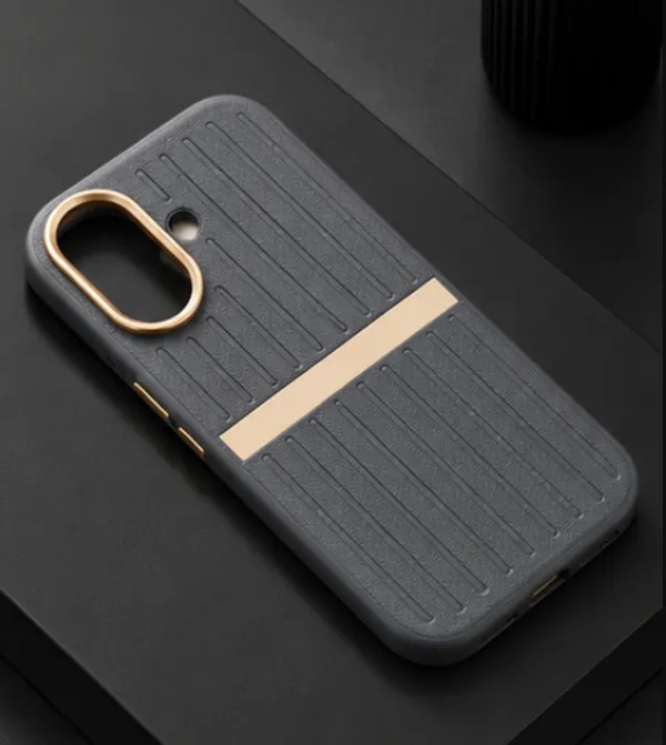 Grey_Tpu_Textured_Mobile_Back_Cover_Gold_Accents_Iphone_16_&_17