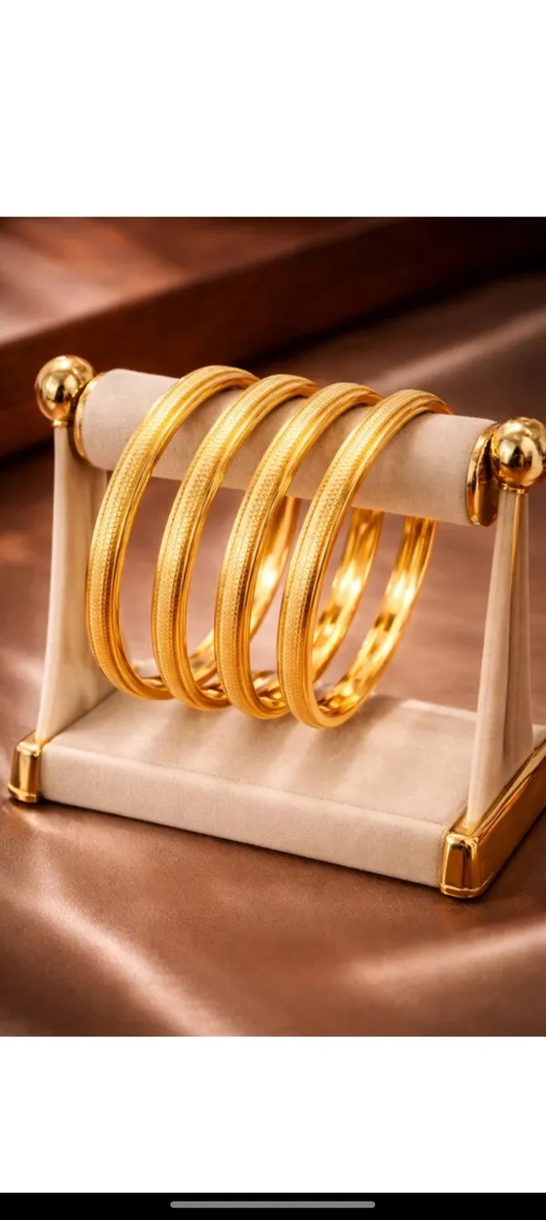 Set_Of_4_Gold-Plated_Textured_Bangles