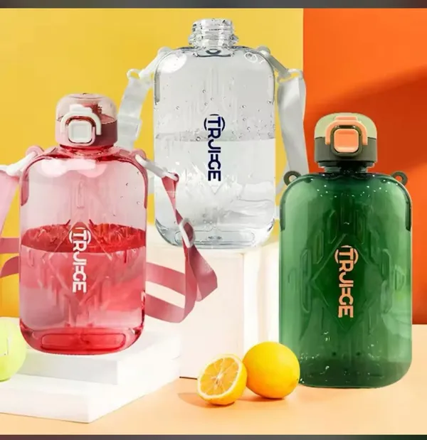 Transparent_Reusable_Water_Bottles_With_Handle_-_Set_Of_3_(Pink,_Clear,_Green)