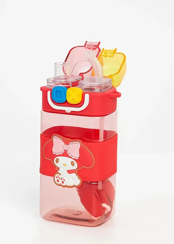 My_Melody_Character_Water_Bottle_With_Straw_And_Dual_Compartment_Lid