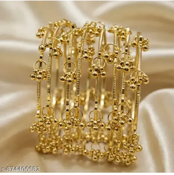 Golden_Cluster_Charm_Bangles_Set_-_Traditional_Indian_Jewelry