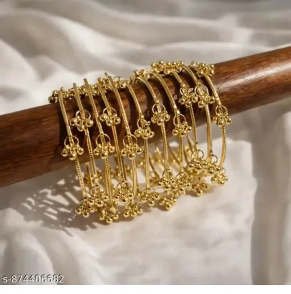 Golden_Cluster_Charm_Bangles_Set_-_Traditional_Indian_Jewelry
