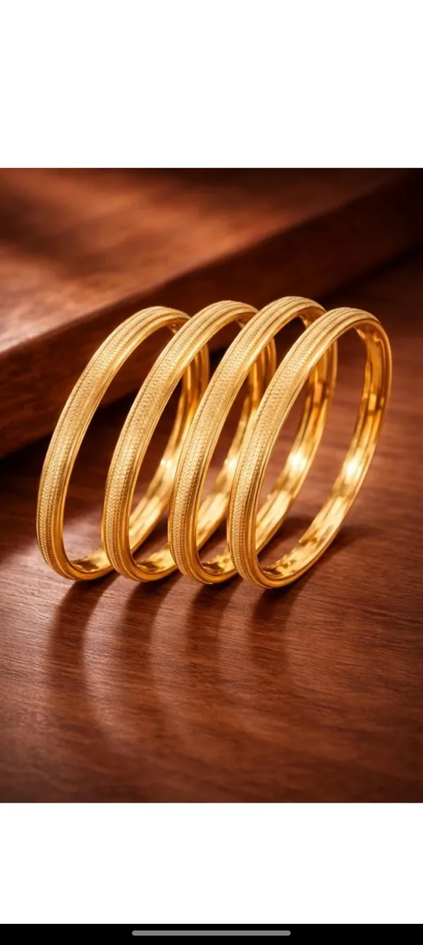 Set_Of_4_Gold-Plated_Textured_Bangles