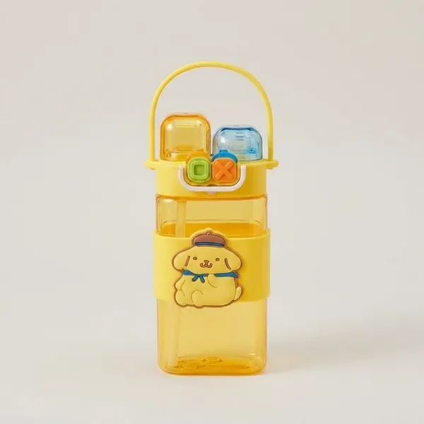 Pompompurin_Water_Bottle_With_Compartment_-_Yellow_Character_Design_Kids_Bottle