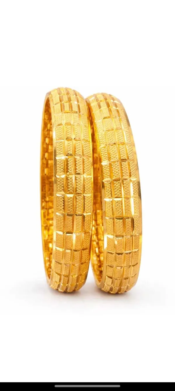 Gold-Plated_Textured_Bangle_Set_(Pack_Of_2)