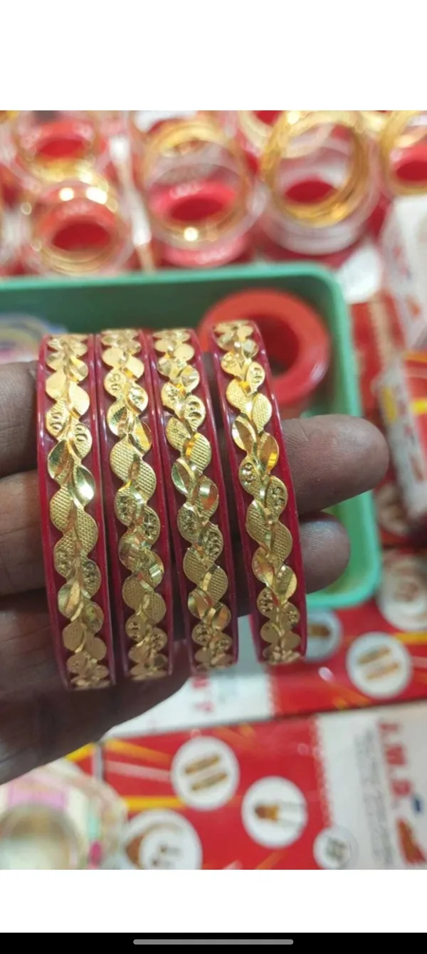 Traditional_Red_Bangles_Set_With_Golden_Embellishments_-_Set_Of_4