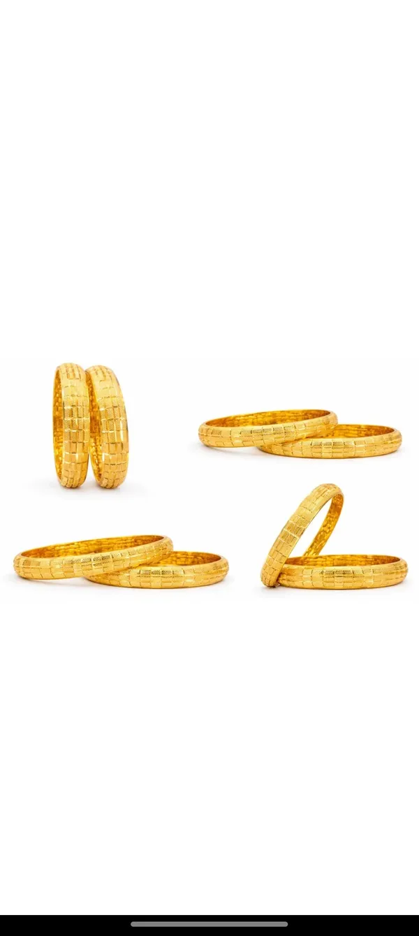 Gold-Plated_Textured_Bangle_Set_(Pack_Of_2)
