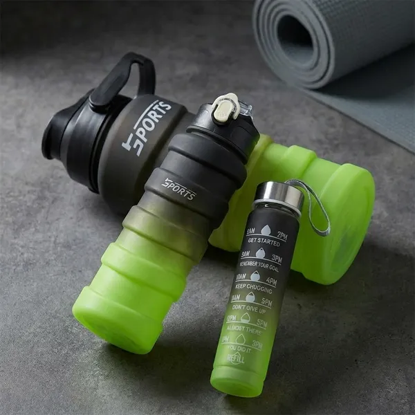Collapsible_Sports_Water_Bottle_Set_-_3_Pieces_(Black_&_Neon_Green)