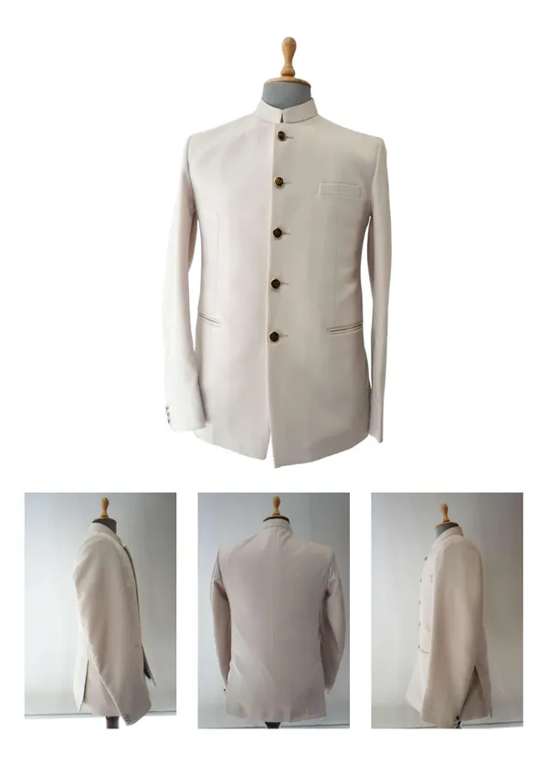 Beige_Formal_bandgala_Blazer__For_Men