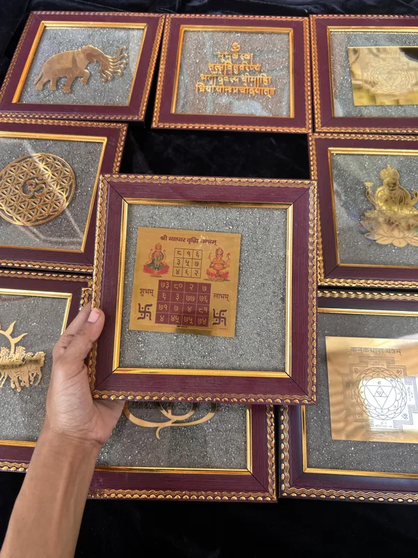 Shri_Sampurna_Sukh_Samriddhi_Yantra__Framed_Religious_Wall_Decor_Set
