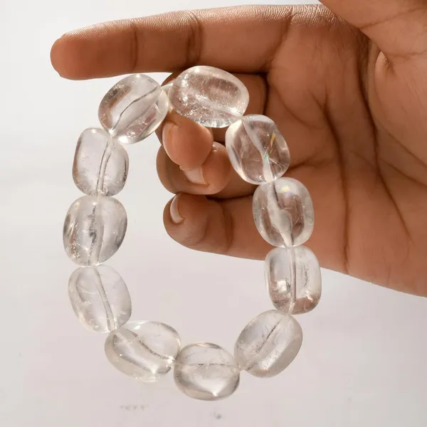 Natural_Tumbled_Clear_Quartz_Crystal_Beaded_Bracelet_Energy_Amplification,_Clarity_And_Healing_Enhancer