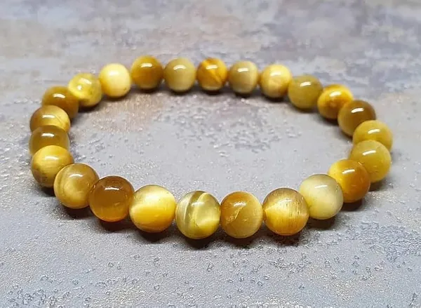 Natural_Yellow_Cat's_Eye_Stone_Beaded_Bracelet_Set_Protection,_Focus_And_Good_Fortune_Enhancer