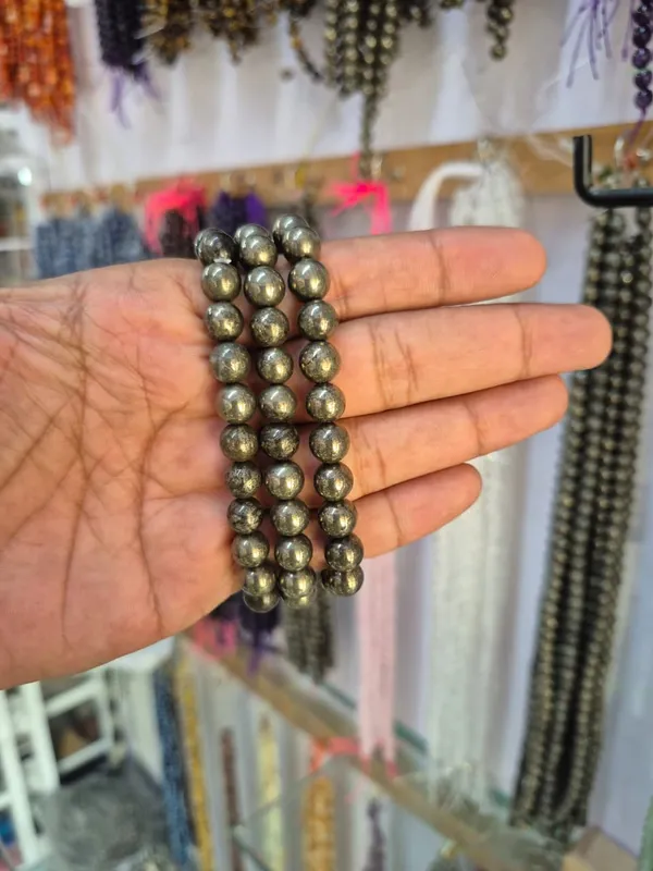 Natural_Peru_Pyrite_Beaded_Bracelet_Wealth,_Confidence_And_Protection_Enhancer