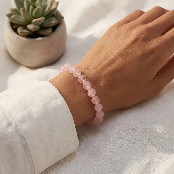 Natural_Rose_Quartz_Beaded_Bracelet_Love,_Healing_And_Emotional_Balance_Enhancer