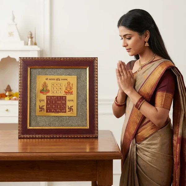 Shri_Sampurna_Sukh_Samriddhi_Yantra__Framed_Religious_Wall_Decor_Set