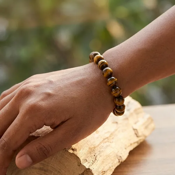 Natural_Tiger's_Eye_Gemstone_Bracelet_with_Certificate_Confidence,_Protection_And_Focus_Enhancer
