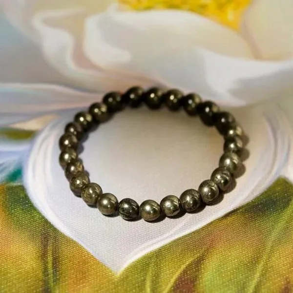 Natural_Peru_Pyrite_Beaded_Bracelet_Wealth,_Confidence_And_Protection_Enhancer