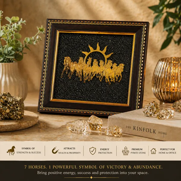 Pyrite_7_Horse_Photo_Frame_Vastu_Remedy_for_Success_And_Growth